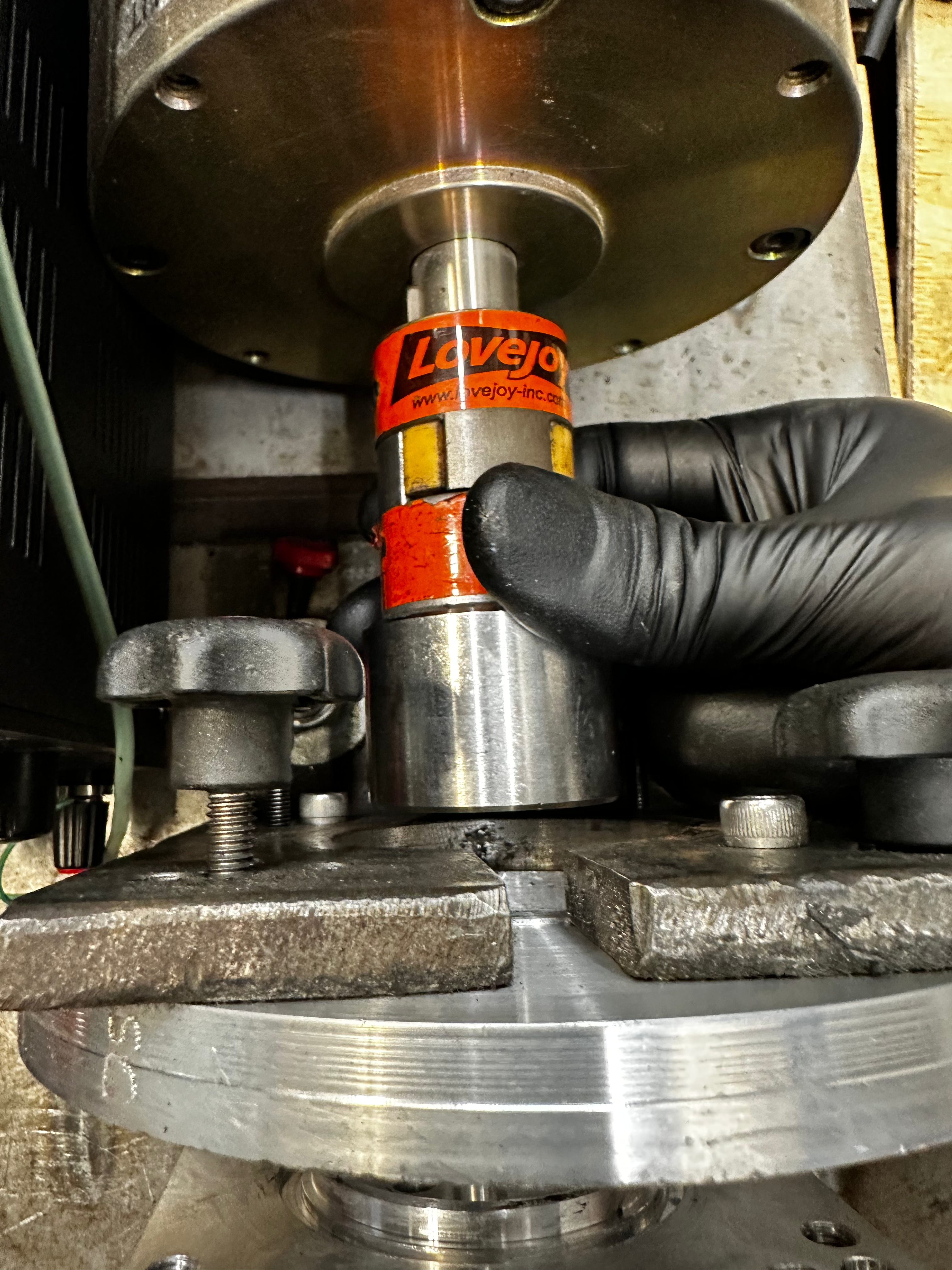 installing the crank shaft adapter to the clutch