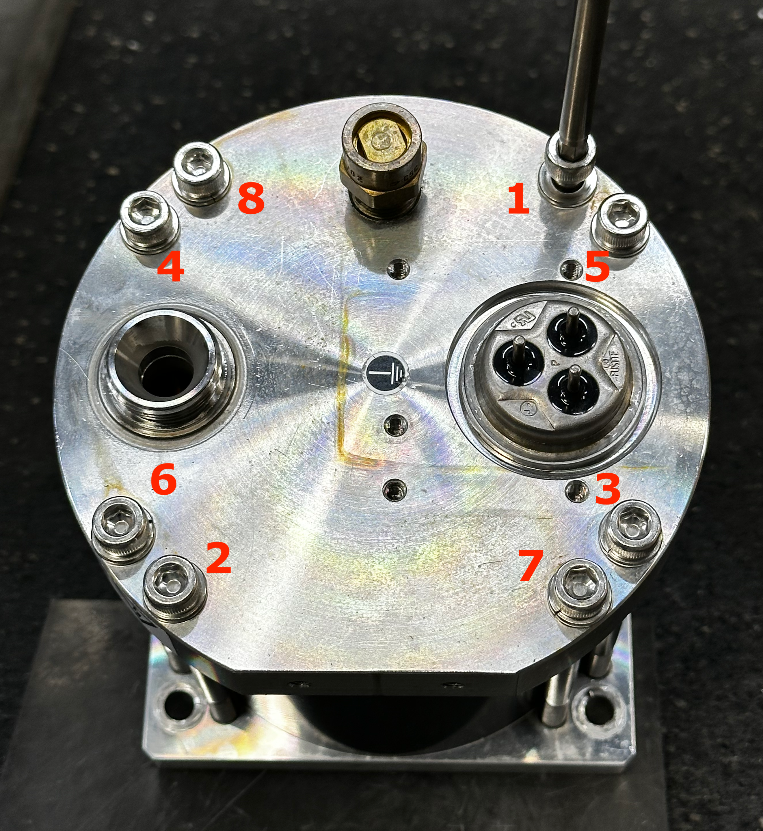 motor with the numbered star pattern.