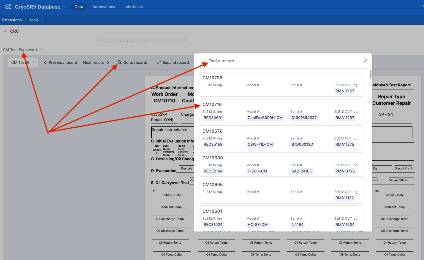 extension drop down image